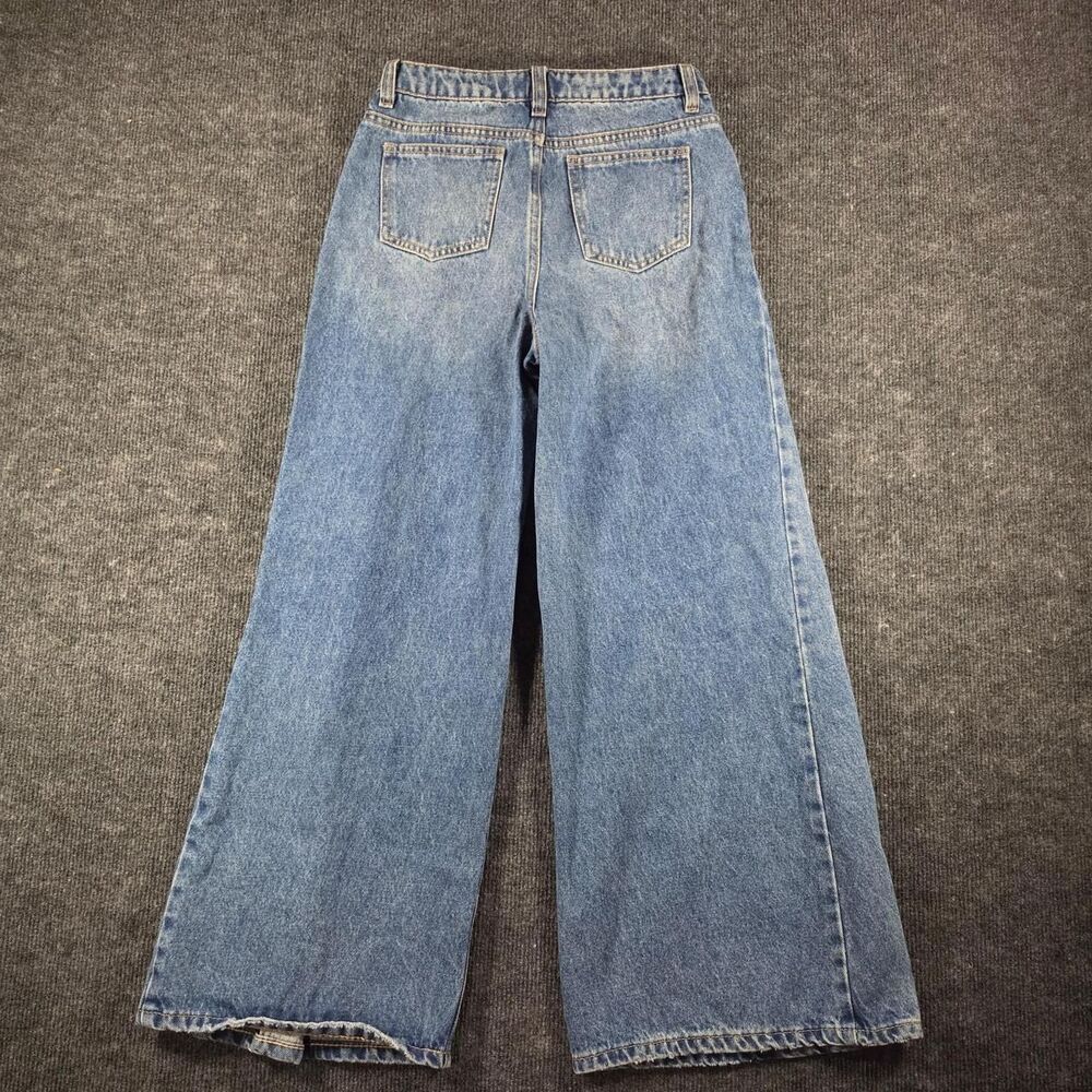 Fashion Nova Two-Tone Blue Straight Leg Jeans - Picture 8 of 8